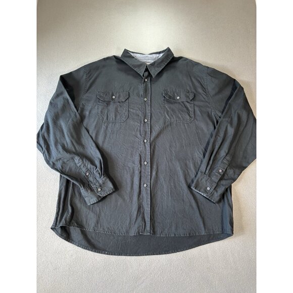 Wrangler Button Up Shirt Mens 3XL Workwear Outdoor Long Sleeve Western Casual - Picture 1 of 16